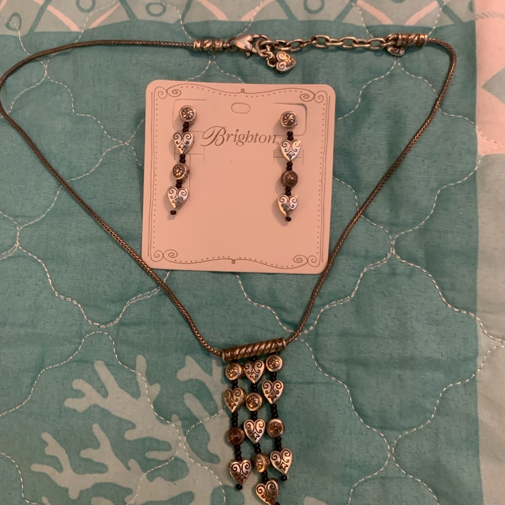 Brighton necklace with tassels and earrings